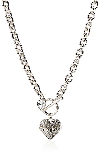 قلادة GUESS نسائية بشعار Toggle Logo Charm ، فضي ، مقاس واحد قلادة GUESS نسائية بشعار Toggle Logo Charm ، فضي ، مقاس واحد