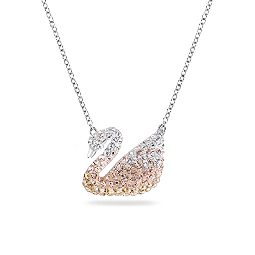 مجموعة مجوهرات Swarovski Iconic Swan Crystal قلادة وأقراط مجموعة مجوهرات Swarovski Iconic Swan Crystal قلادة وأقراط
