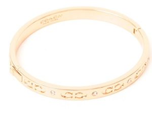Coach Kissing Bracelet C الإسورة المفصلية روز الذهب الوردي