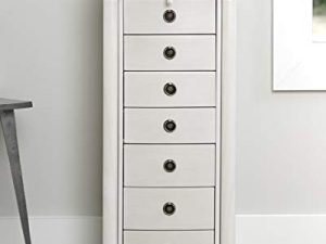 Hives & Honey Noelle Jewelry Armoire ، أبيض