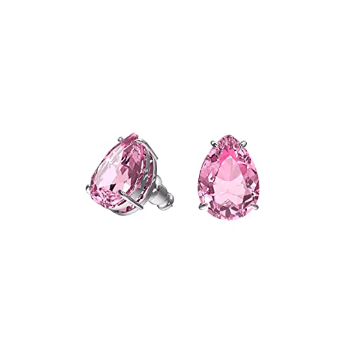 أقراط Swarovski Gema ذات مسمار مثقوب ، مع قطع دمعة وردية اللون من كريستال سواروفسكي على مظهر نهائي من الروديوم ، وهي جزء من مجموعة سواروفسكي جيما أقراط Swarovski Gema ذات مسمار مثقوب ، مع قطع دمعة وردية اللون من كريستال سواروفسكي على مظهر نهائي من الروديوم ، وهي جزء من مجموعة سواروفسكي جيما
