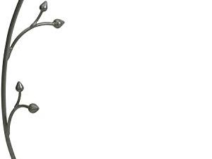 حامل شجرة معلقة للمجوهرات من Umbra Orchid - حامل معدني متعدد الوظائف للعرض مع حامل صحن دائري - رائع للتنظيم - يمكن استخدامه كديكور ، قطعة مركزية لغرفة الطعام