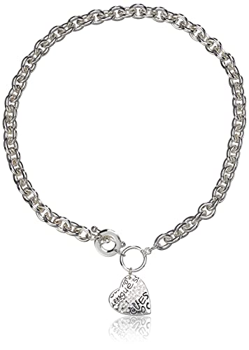 قلادة من GUESS Basic Crystal Graffiti Heart Toggle Pendant Necklace قلادة من GUESS Basic Crystal Graffiti Heart Toggle Pendant Necklace