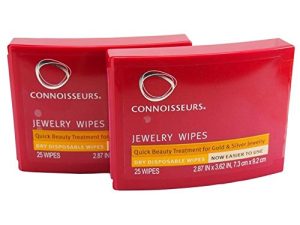 CONNOISSEURS منظفات المجوهرات ، 50 منديل