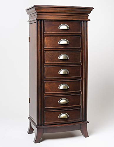 خلية النحل والعسل مجوهرات Alexa Armoire ، كبير ، WALNUT خلية النحل والعسل مجوهرات Alexa Armoire ، كبير ، WALNUT