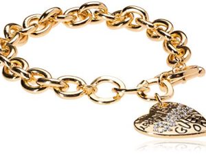 سوار GUESS "Basic" Graffiti Logo Heart Toggle Charm