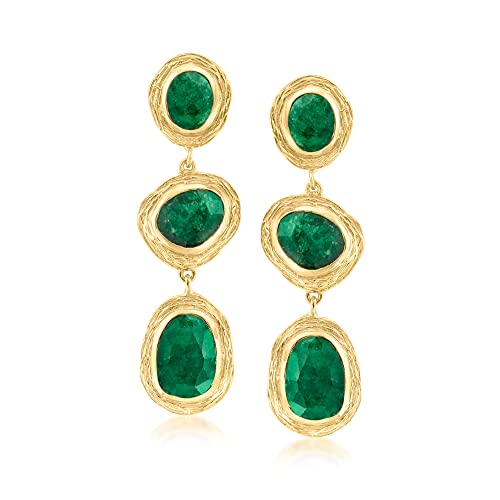 روس سيمونز 17.90 ct. tw أقراط قطرة Emerald Station من الذهب عيار 18 قيراطًا على الجنيه الاسترليني روس سيمونز 17.90 ct. tw أقراط قطرة Emerald Station من الذهب عيار 18 قيراطًا على الجنيه الاسترليني