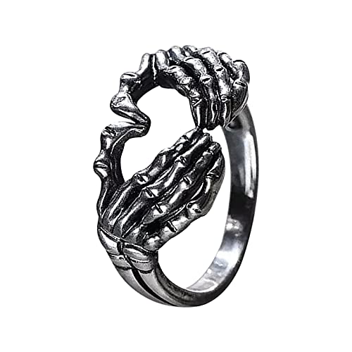خواتم ManRiver Love Hand Sign للنساء - خواتم عصرية من السبائك على شكل قلب وإكسسوارات مجوهرات هدايا مقاس 5-10 (فضي ، 8) خواتم ManRiver Love Hand Sign للنساء - خواتم عصرية من السبائك على شكل قلب وإكسسوارات مجوهرات هدايا مقاس 5-10 (فضي ، 8)