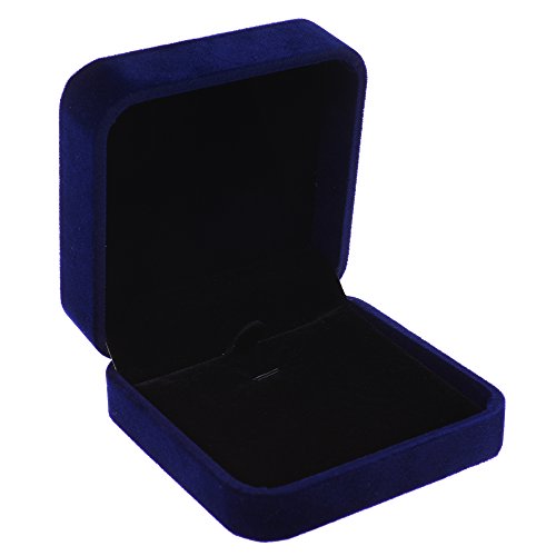 صندوق هدايا من Cosmos Velvet Necklace Gift Box Jewelry (لون أزرق غامق ملكي) صندوق هدايا من Cosmos Velvet Necklace Gift Box Jewelry (لون أزرق غامق ملكي)