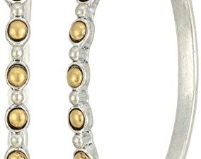 أقراط دائرية Lucky Brand ثنائية اللون 1-3 / 4 بوصة