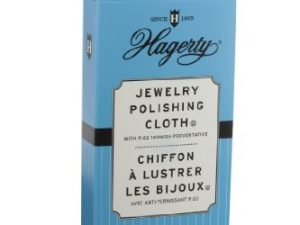 قطعة قماش لتلميع المجوهرات الفضية مقاس 12 × 15 بوصة من Hagerty ، بيج فاتح