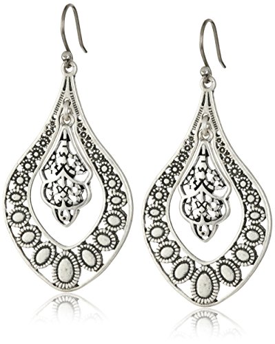 حلق مستطيل من Lucky Brand Sahara Dust Filigree حلق مستطيل من Lucky Brand Sahara Dust Filigree