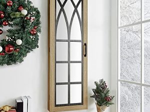 FirsTime & Co. Rustic Arch Jewelry Armoire Accent Wall Mirror، 43 "x 14" x 3.5 "، Brown، 81007
